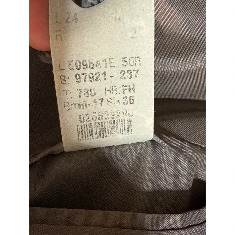 Lauren Ralph‎ Lauren Wool Blazer 50R Gray Plaid Sport Coat Made in Canada